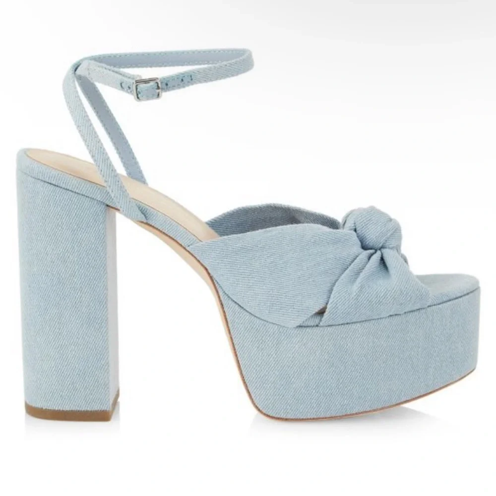 🌹LOEFFLER RANDALL🌹 Roz 120MM Knot Platform Sandals Size: 7.5
